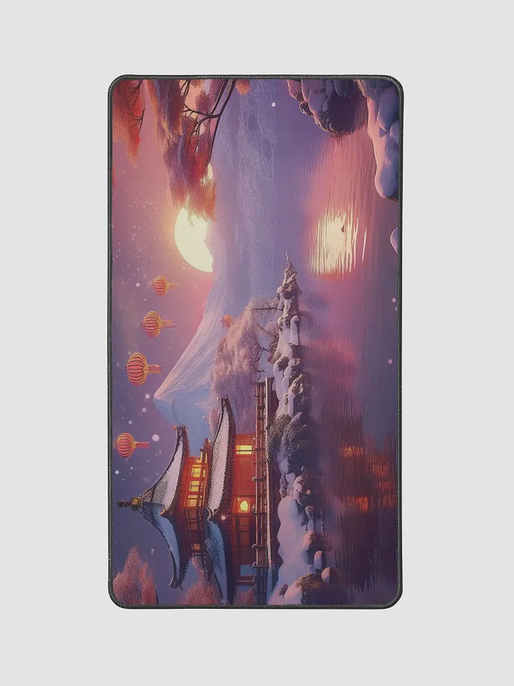Winter Lanterns Medium Desk Mat (12 x 22) product image (2)