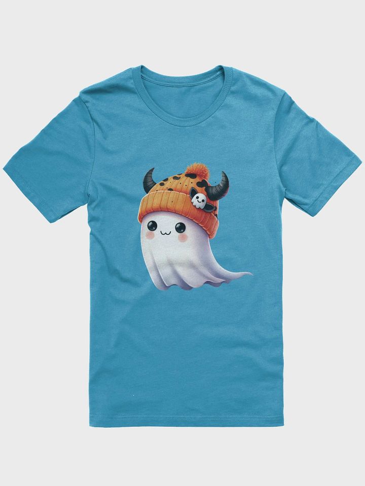Spooky Ghost Beanie T-Shirt product image (1)