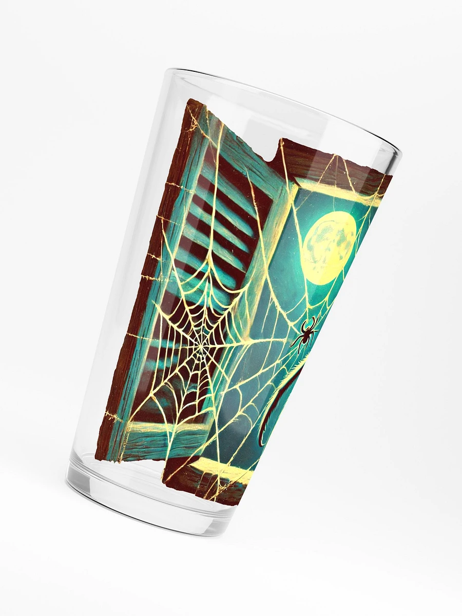 Giant Spider in a Window 16 oz Glass - Spooky Glassware product image (6)