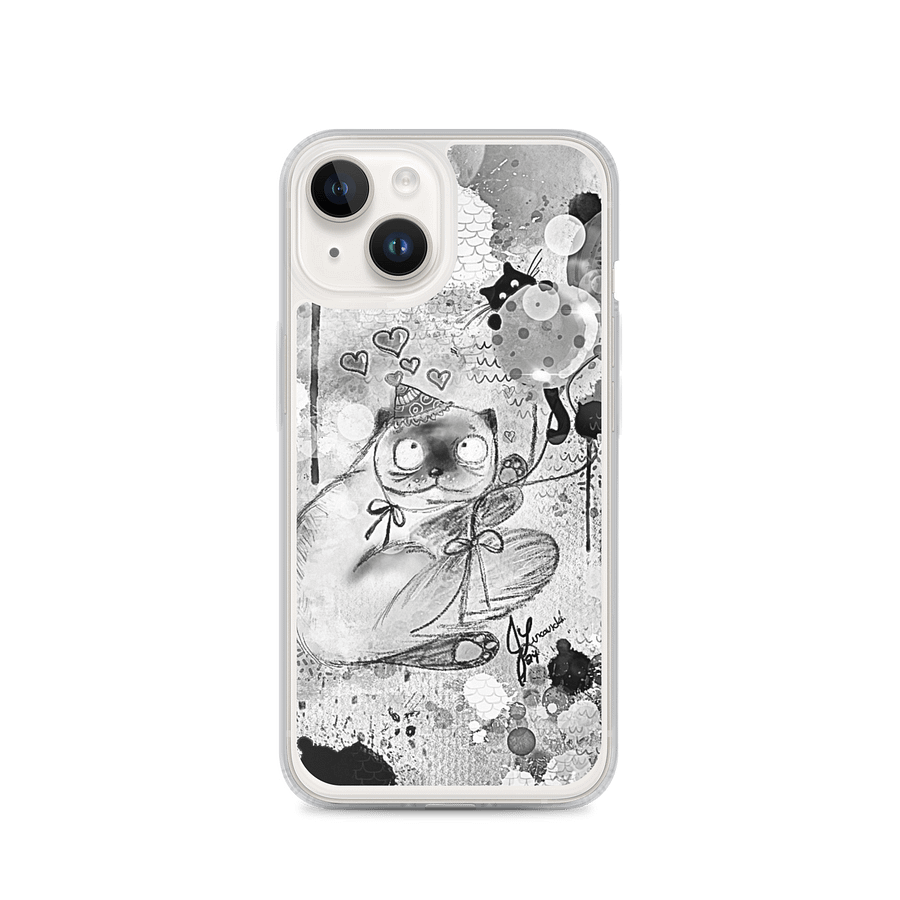 ‘Cat in a party hat’’ iPhone case product image (1)