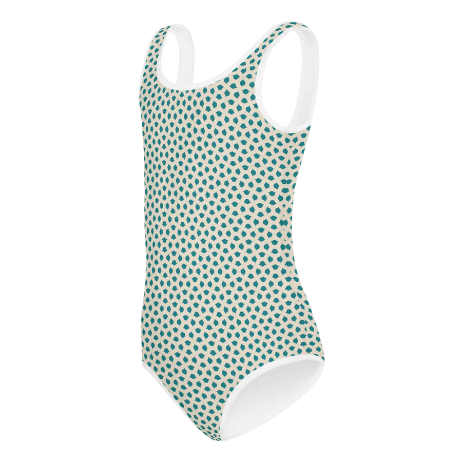 Blue Leaves Kids Swimsuit product image (6)
