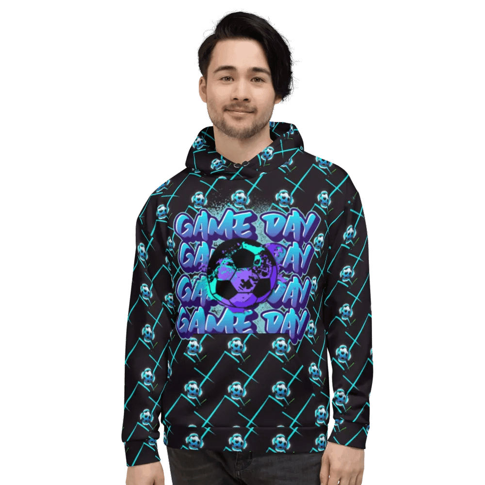 Game Day Soccer European Football All Over Print Hoodie product image (7)