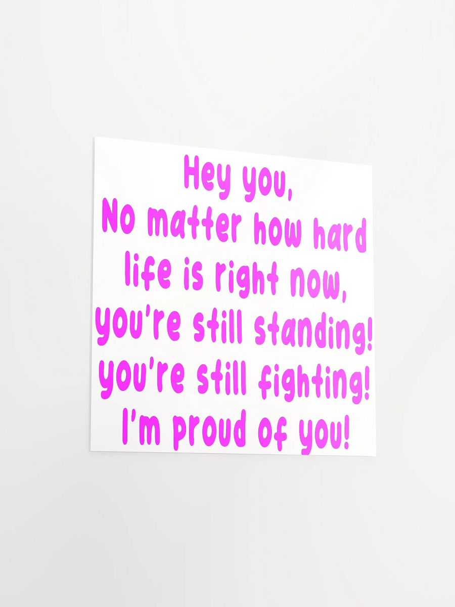 hey you poster - pink product image (23)