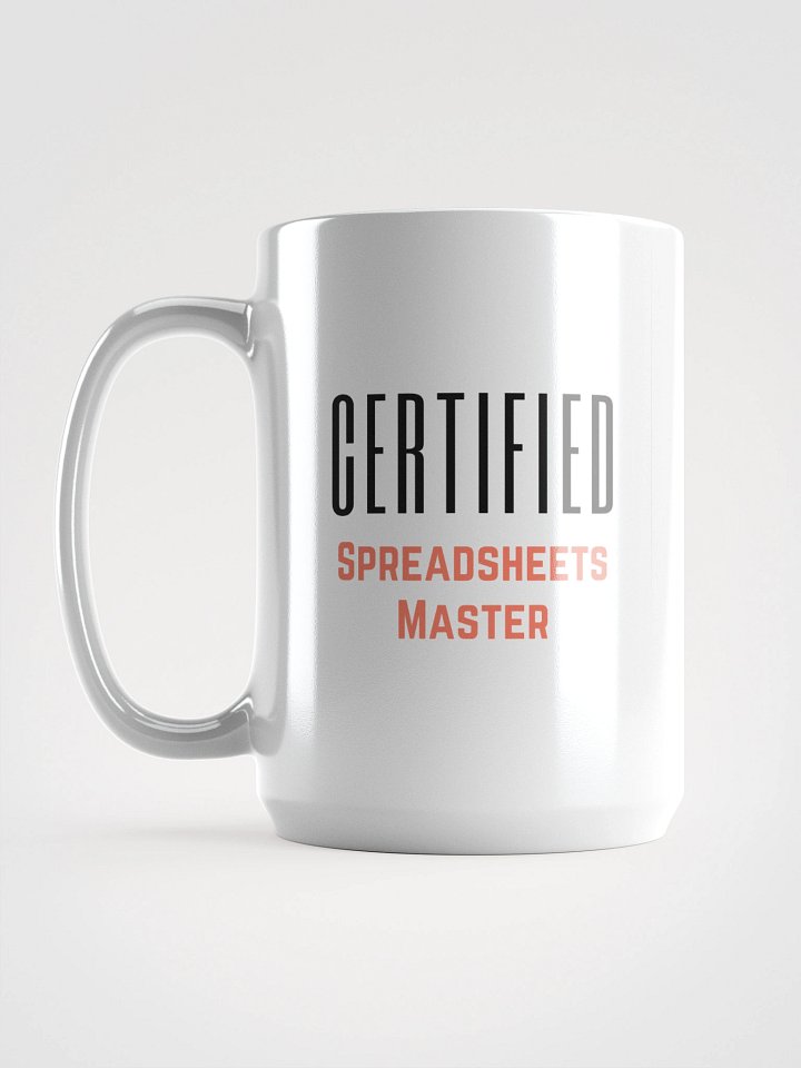 Certified Spreadsheets Master - Mug product image (1)
