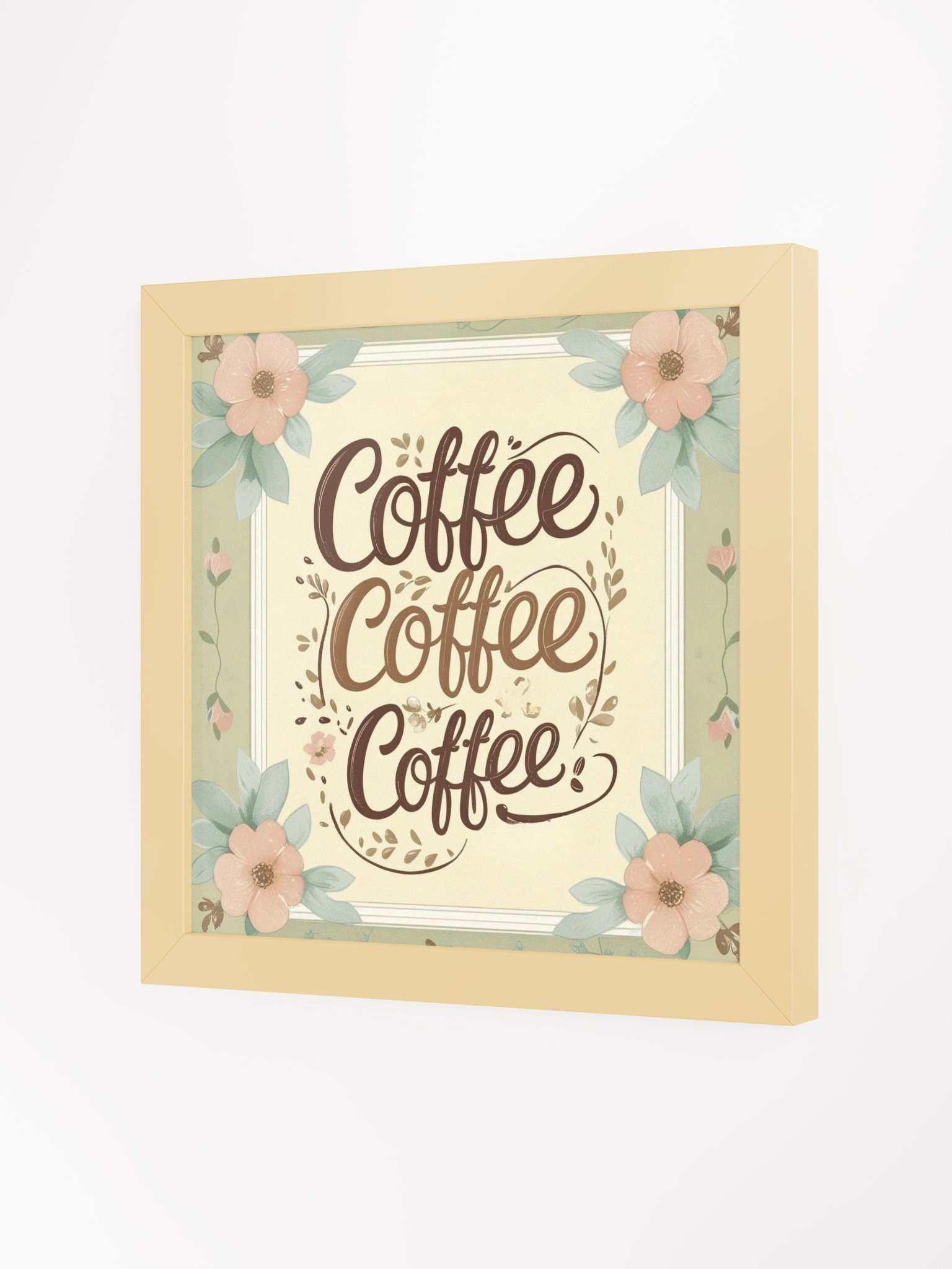 Vintage Floral Coffee Trio Poster product image (2)
