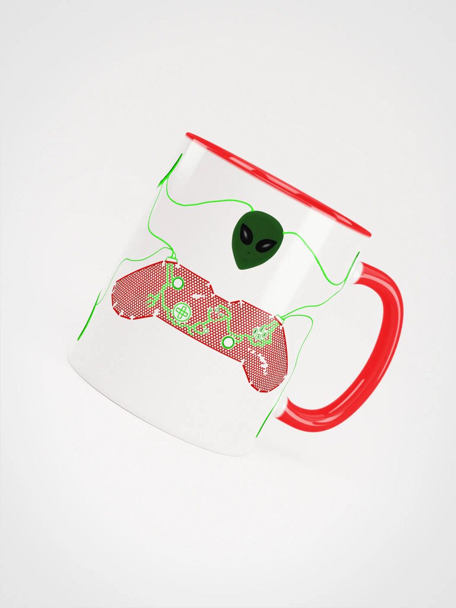 Neon Alien Game Controllers Ceramic Mug product image (7)