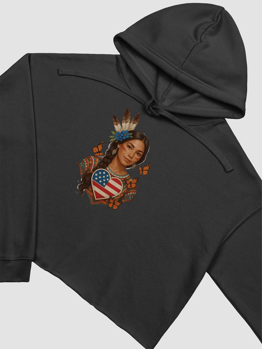 USA Patriotic Spirit Crop Hoodie product image (9)