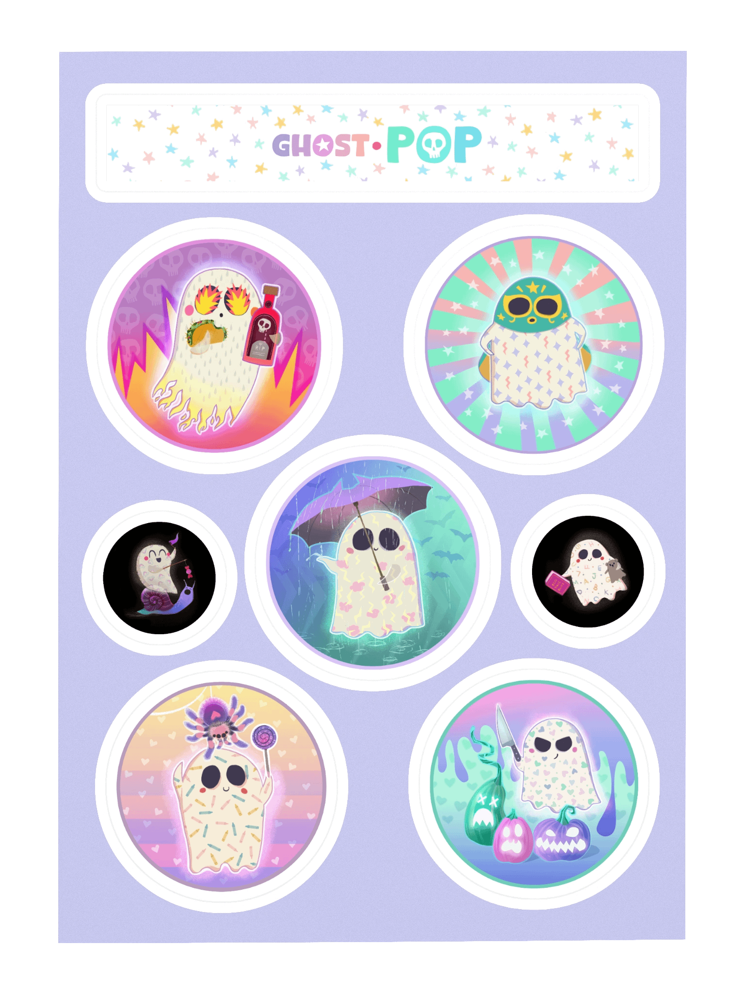 Ghost Pop Sticker Sheet #1 product image (3)