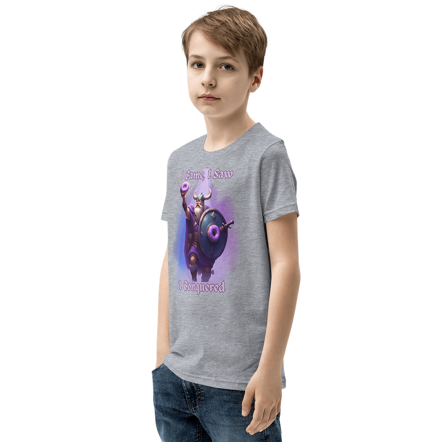 Viking Donut Conqueror Youth T-Shirt product image (48)