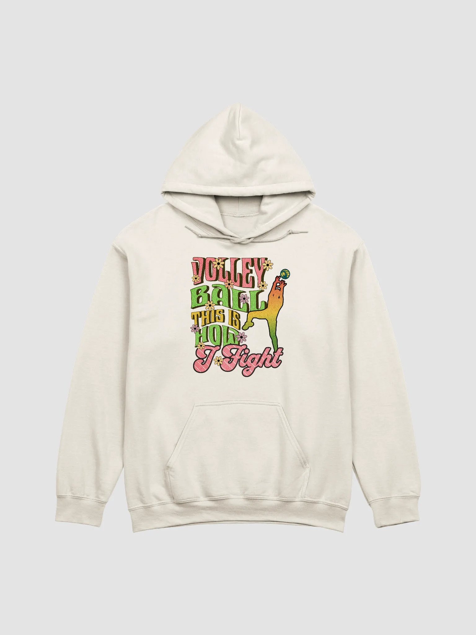 This Is How I Fight Volleyball Groovy Hoodie product image (15)
