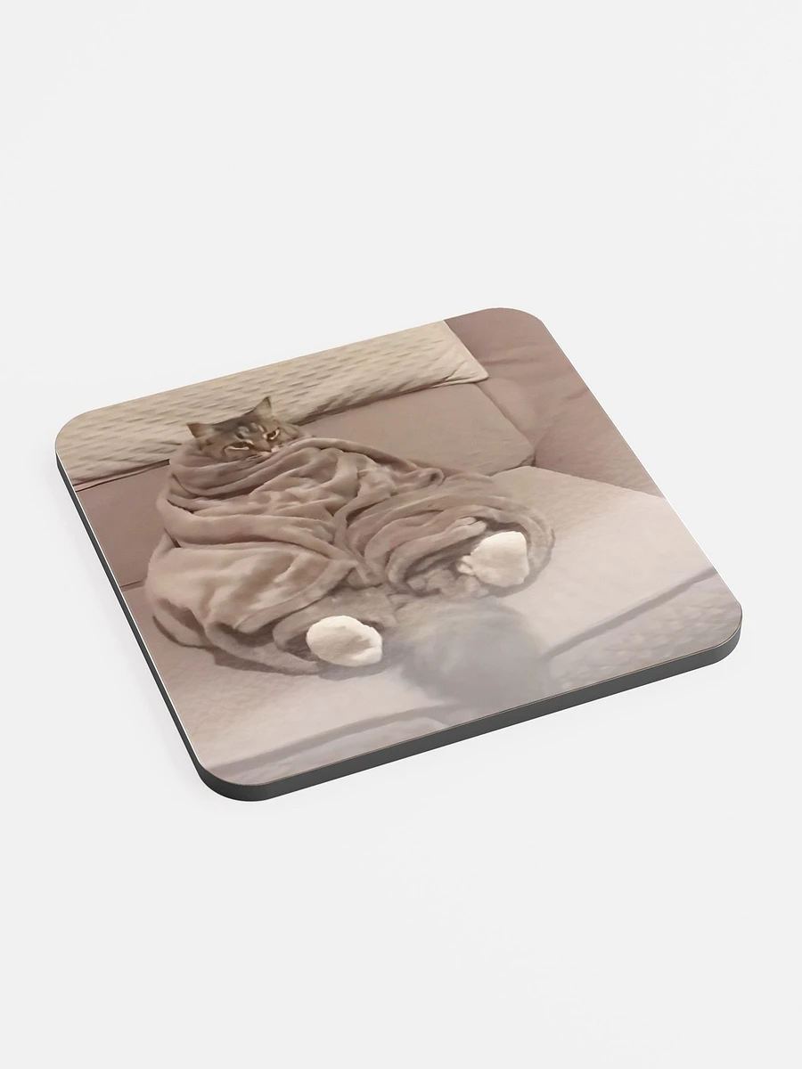 Glossed Cork Coaster: Meme Cats 2 product image (2)