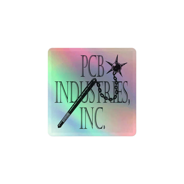 pcb industries holographic sticker (light) product image (1)