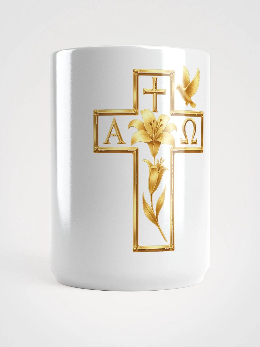 Divine Lily Cross Mug product image (1)