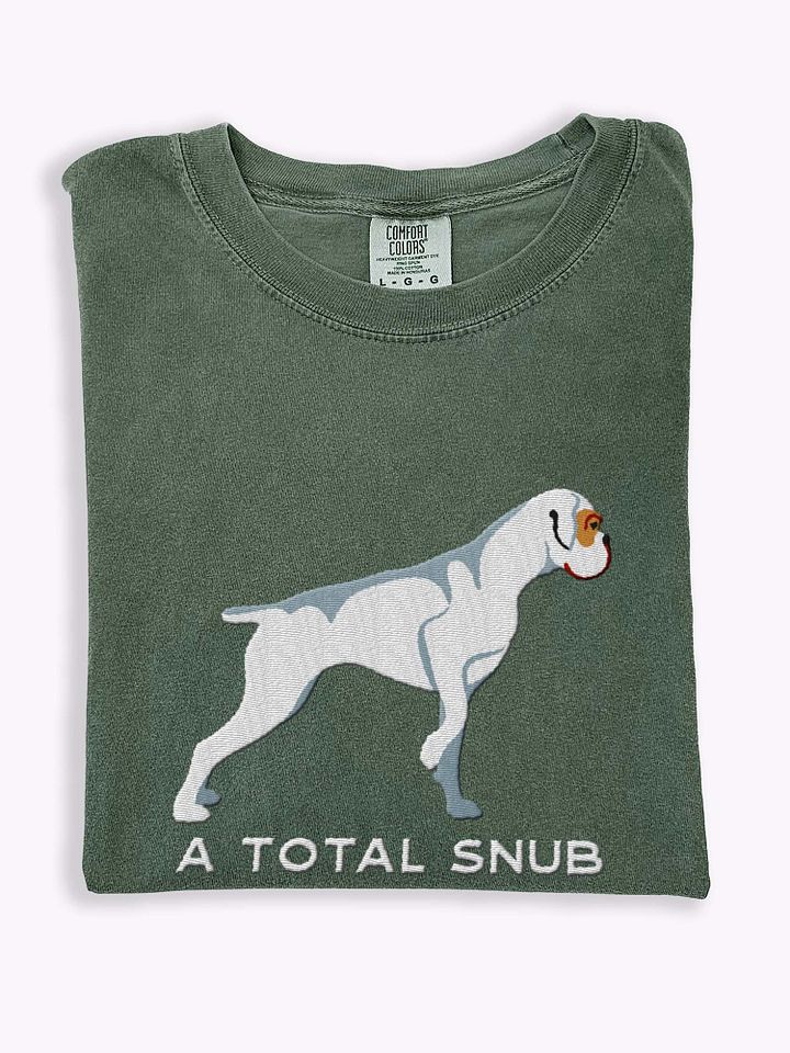 A Total Snub T-Shirt(Embroidered) of a Boxer(White) product image (1)