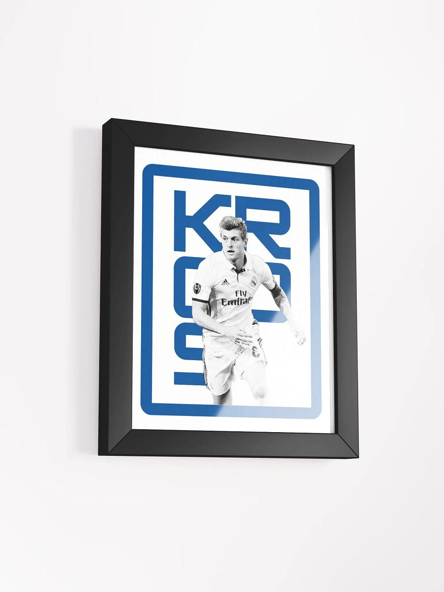 Toni Kroos BW Real Madrid Name Art Framed Print product image (4)