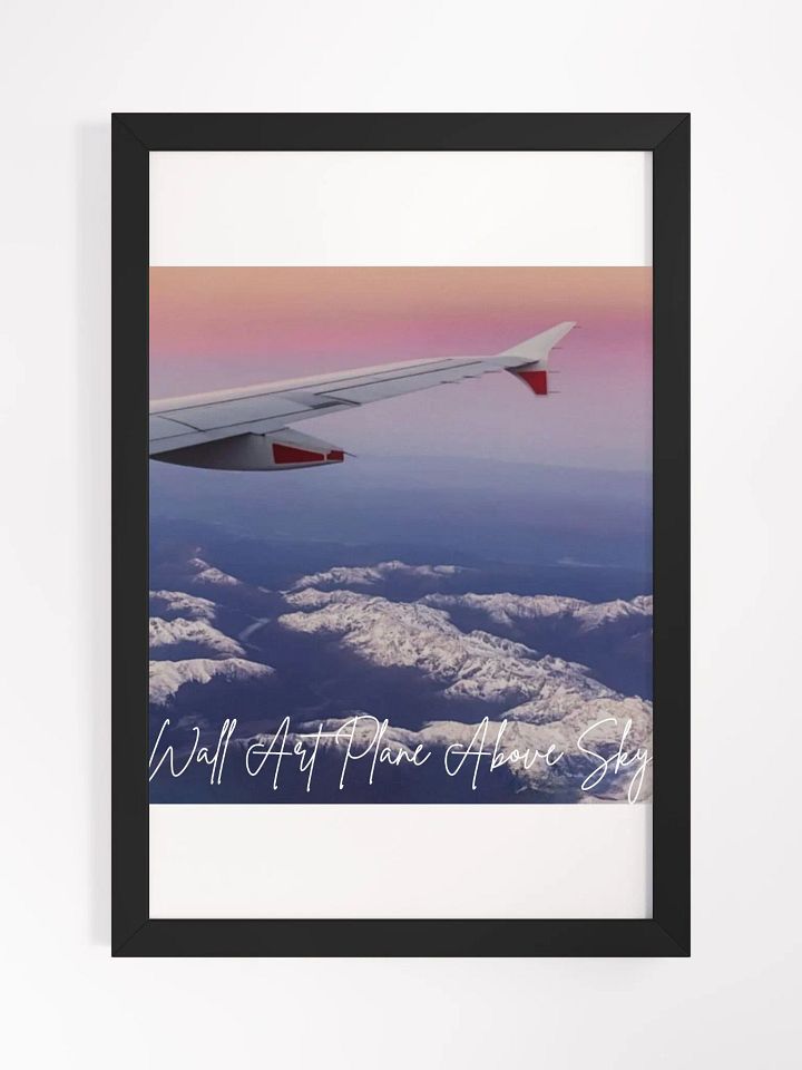 Plane Above Sky Framed High-Quality Matte Poster (in) product image (1)