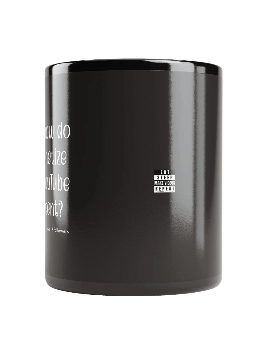 SIRI • MONETIZE YOUTUBE • BLACK MUG product image (5)