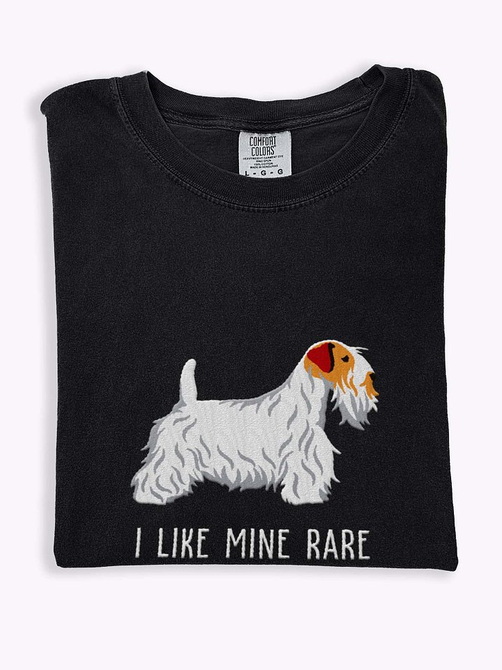 I Like Mine Rare T-Shirt(Embroidered) of a Sealyham Terrier(Brown & White) product image (1)