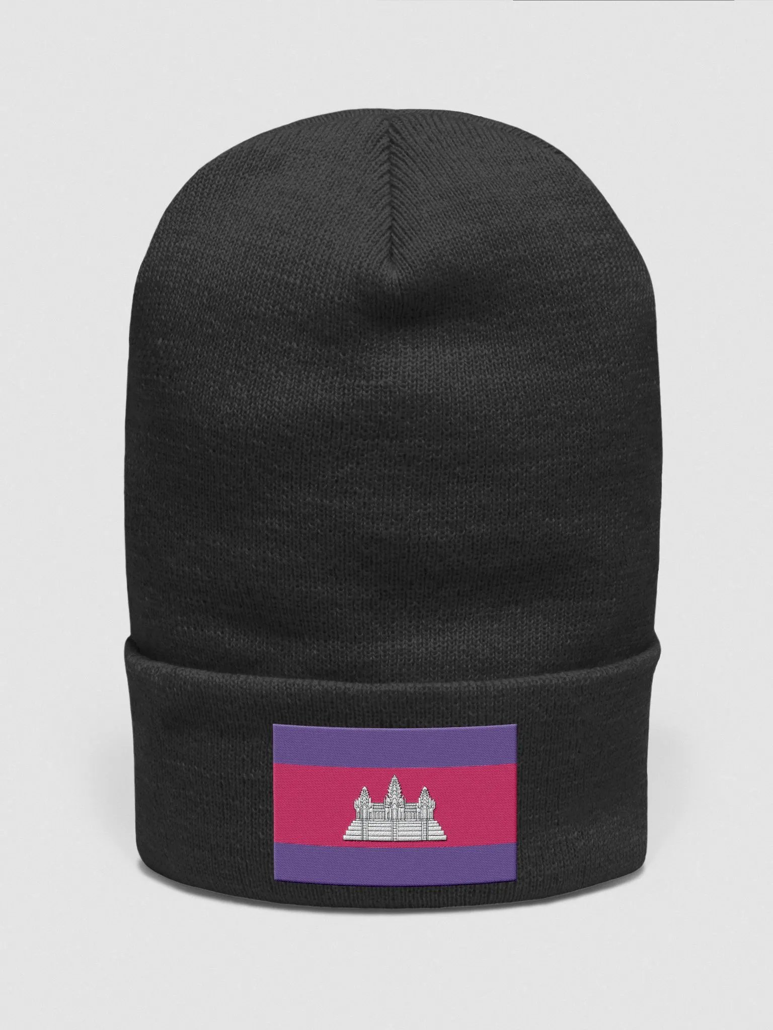 Cambodia Flag Beanie Hat product image (1)