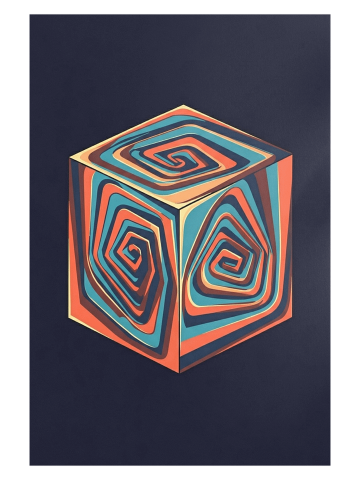 Geometric Illusion Enhanced Matte Paper Poster product image (1)