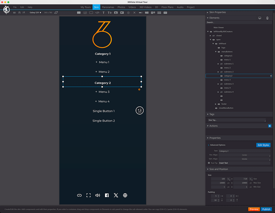 Simple Left Side Menu product image (4)