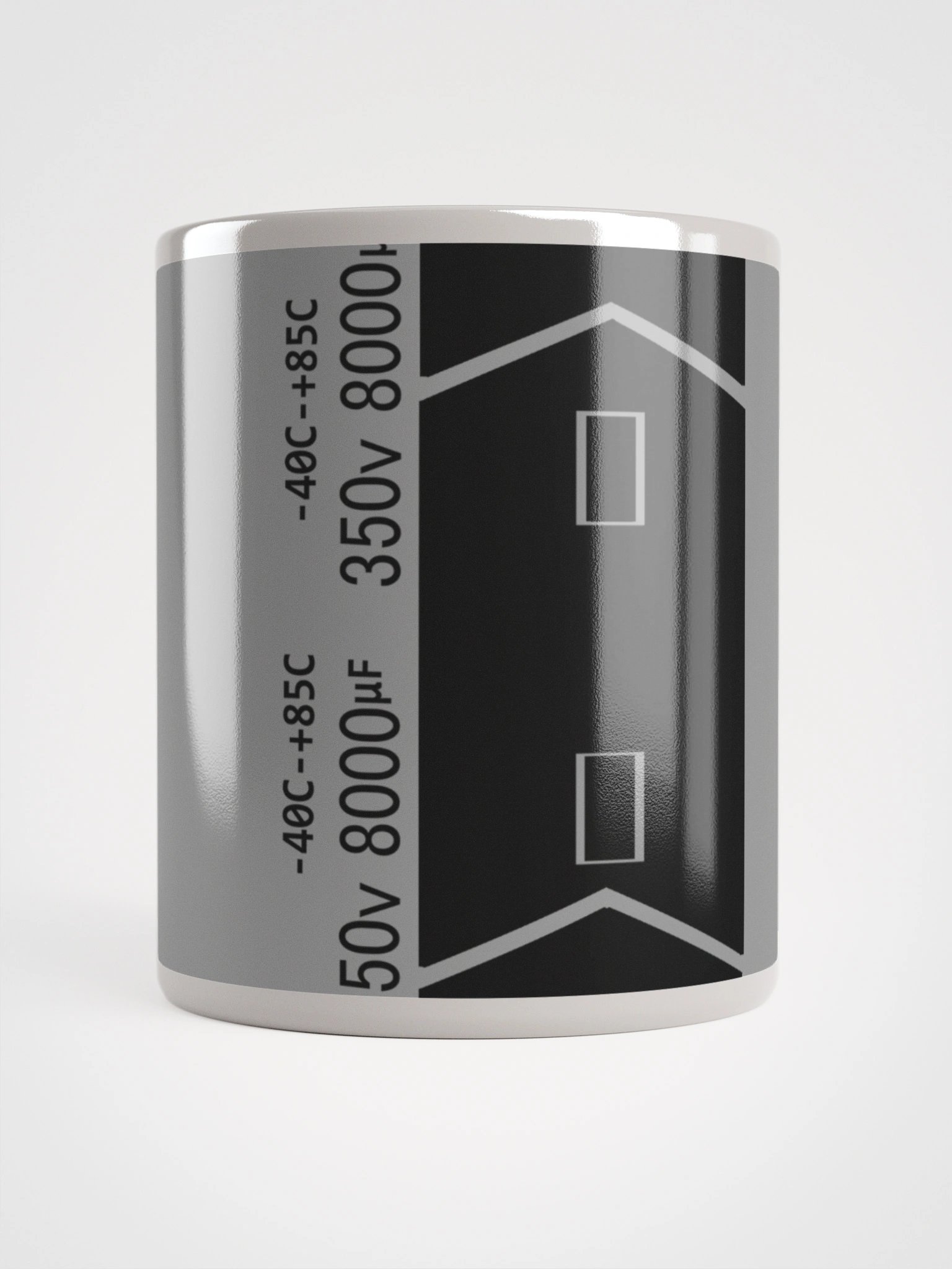 Capacitor Glossy Mug - GRAY product image (1)