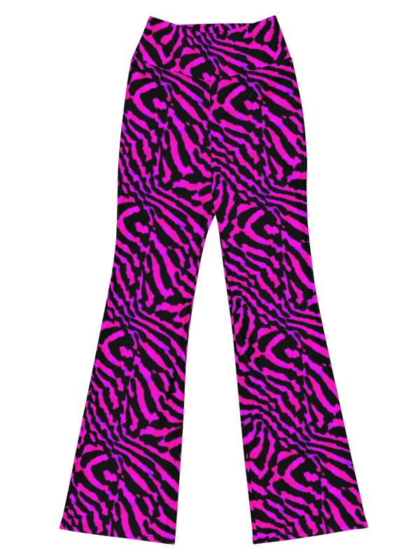 Purple Zebra Flare Leggings product image (1)