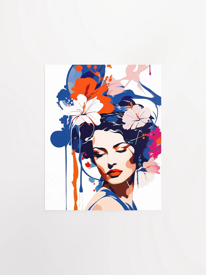 Abstract Woman v5 - Vintage Style Poster - Girly - Small and Standard Sizes - 8x10-11x14-12x16-16x20 Inches product image (1)