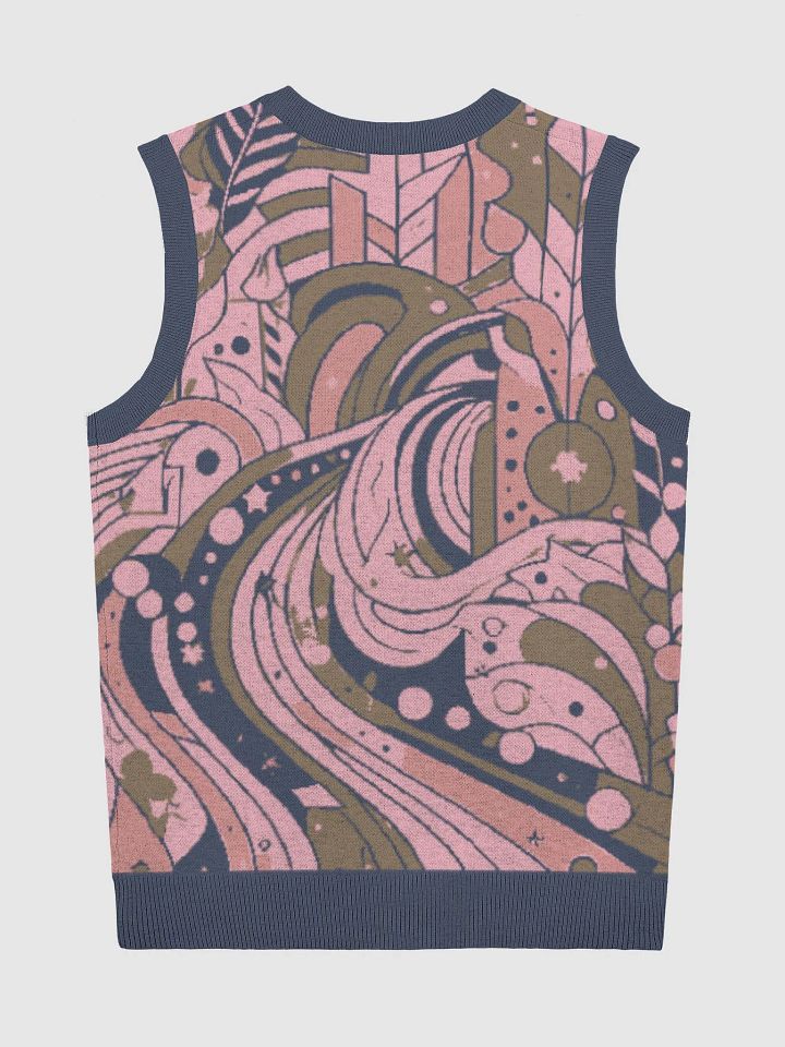 Swirling Dreams: Knitted V-Neck Vest product image (8)