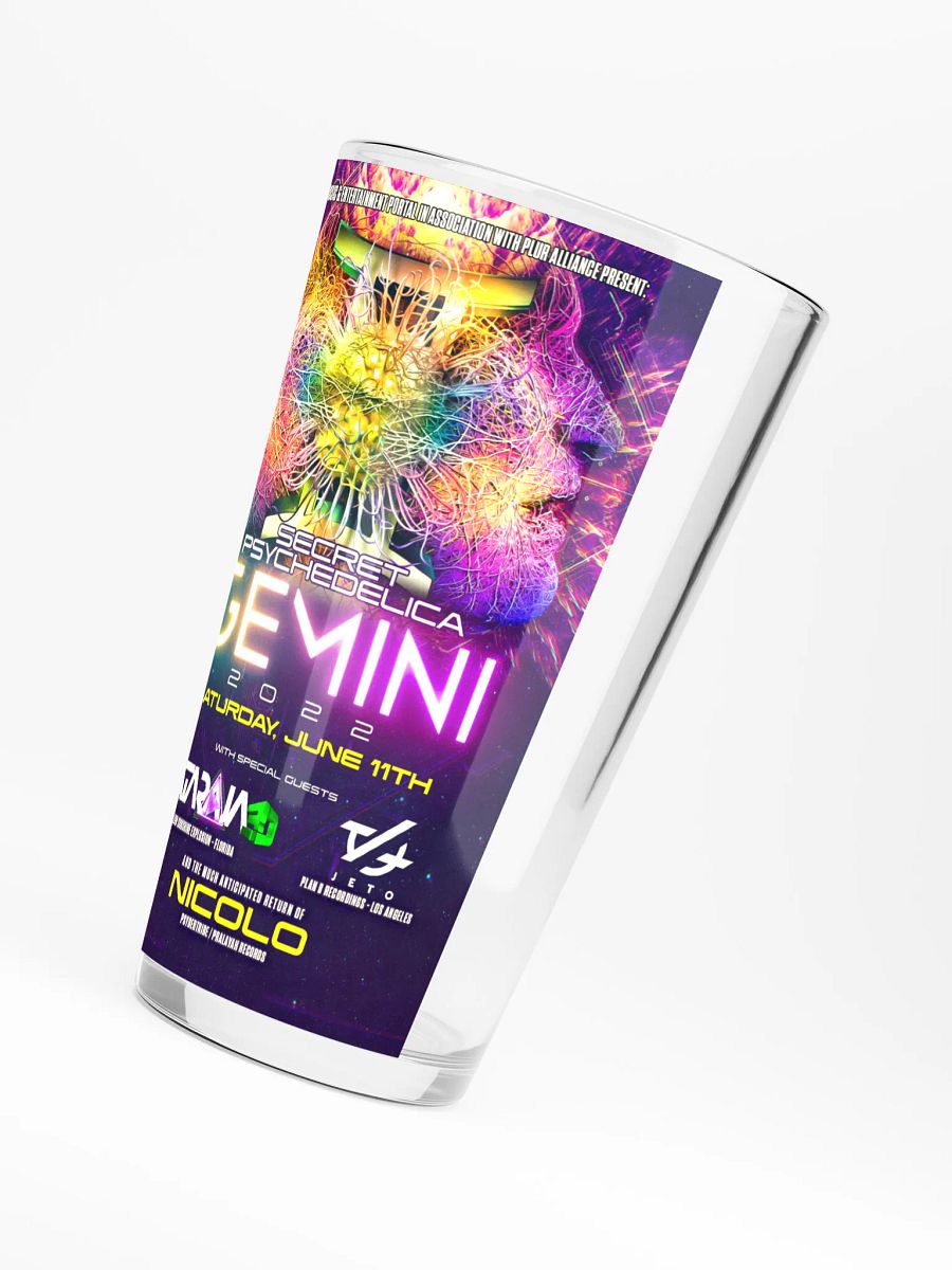 Gemini 2022 Shaker Pint Glass product image (4)