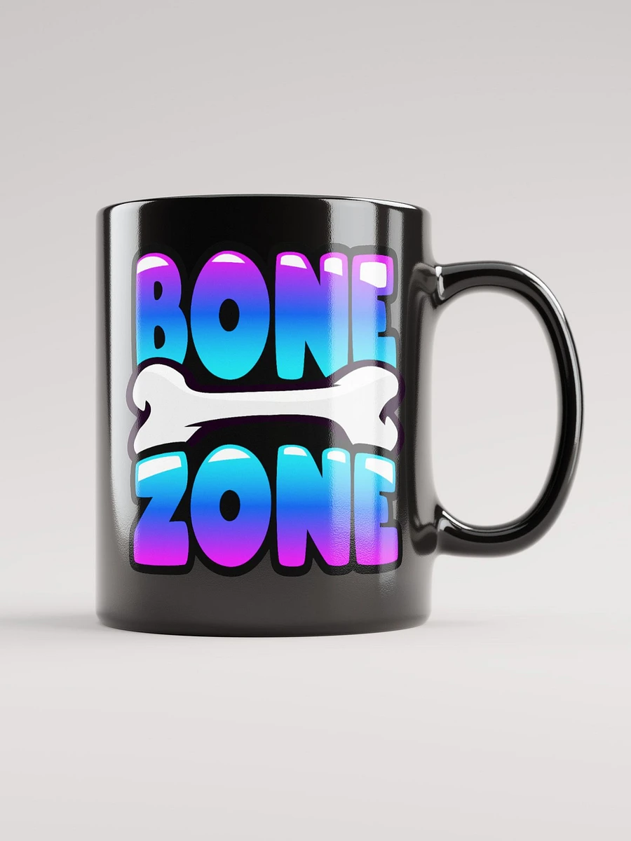 BONE ZONE GLOSSY BLACK MUG product image (1)