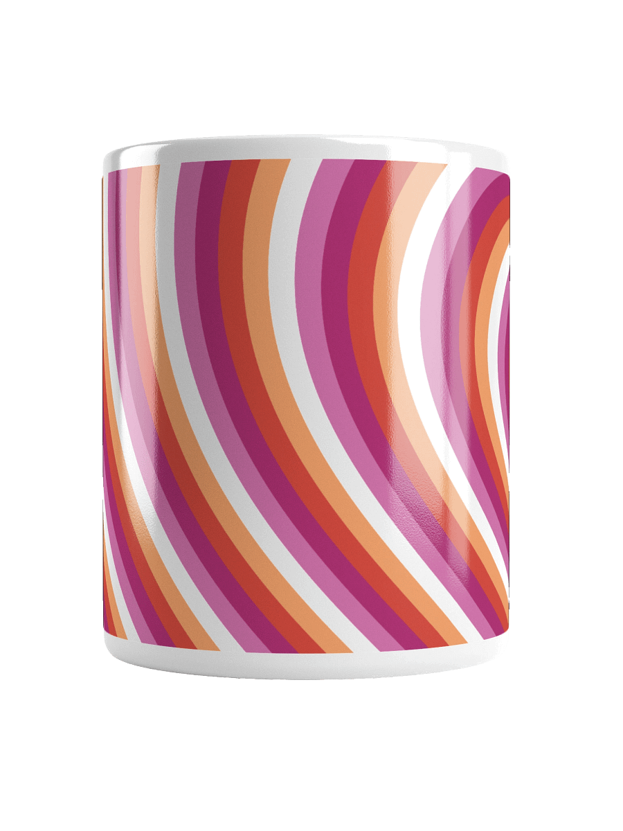 Lesbian Pride Hearts Mug (Left-handed) product image (6)