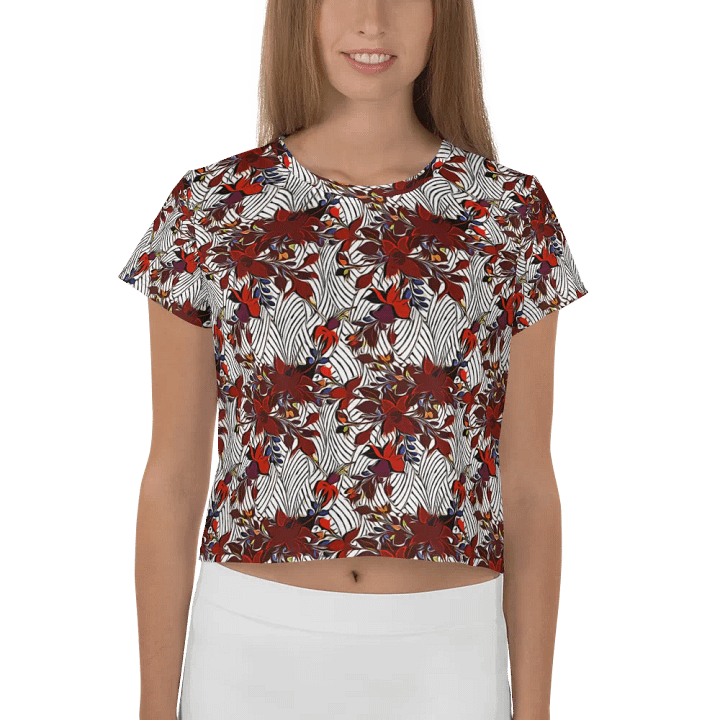 Floral Stripes | Crop Tee product image (2)