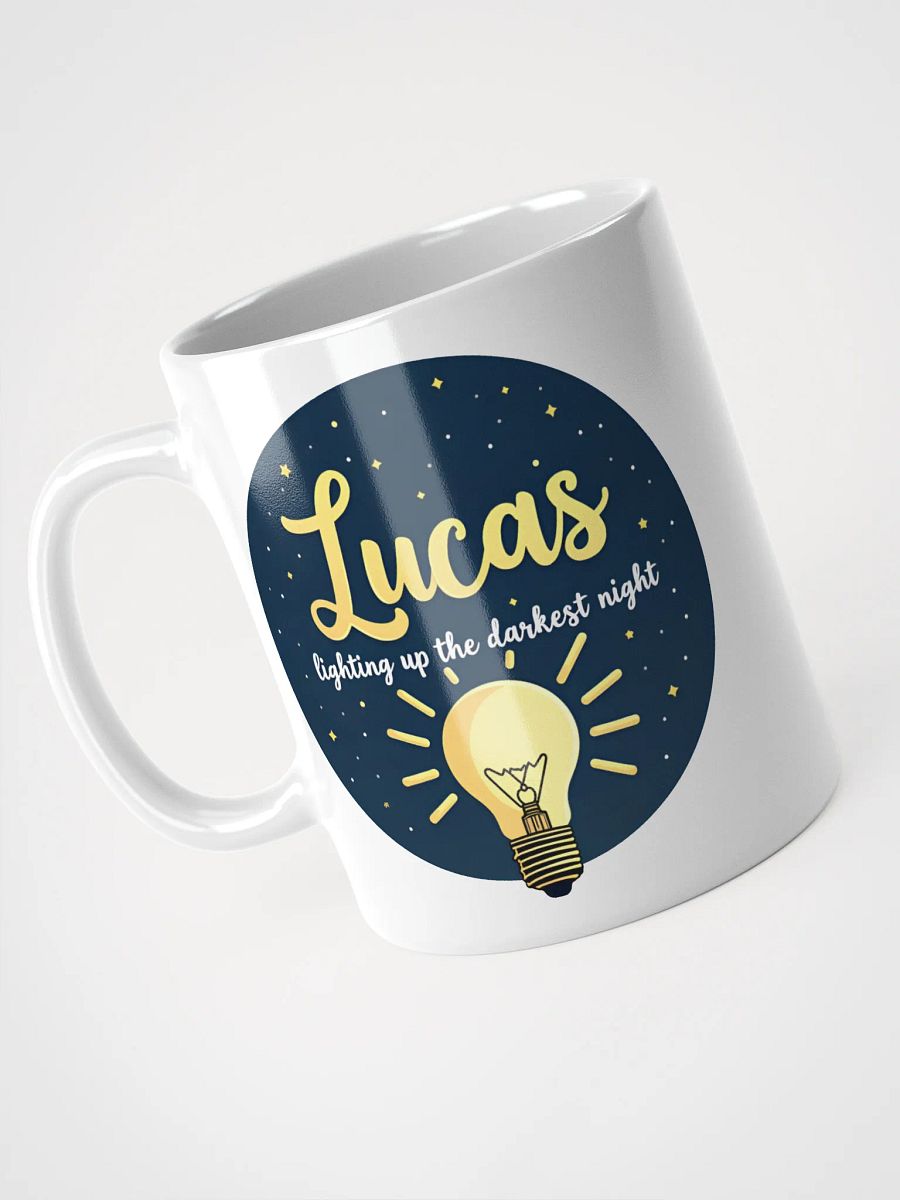 Lucas Mug: 'Lighting Up the Darkest Night' – A Personalized Gift of Inspiration product image (3)