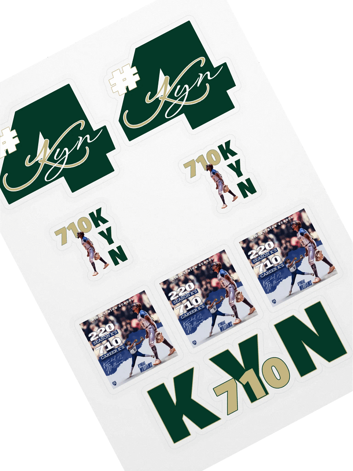 Kyn Signature Softtball Sticker Sheet product image (1)