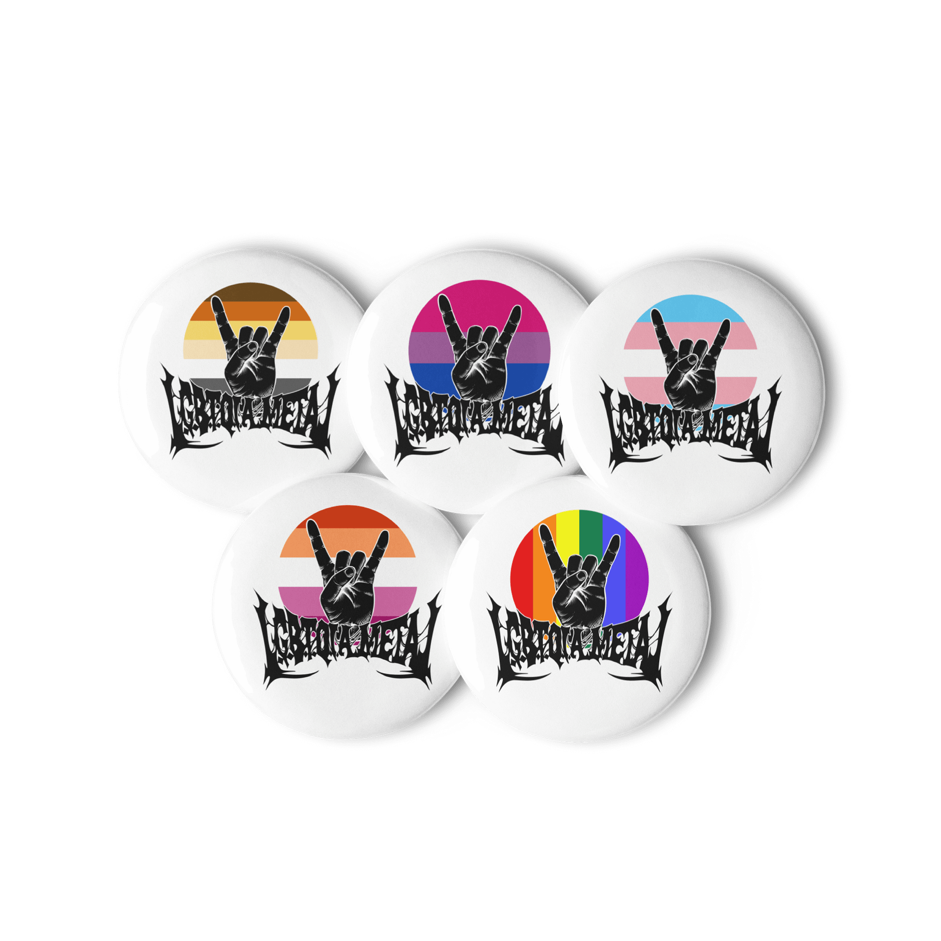 LGBTQIA Rainbow Metal Pins product image (2)