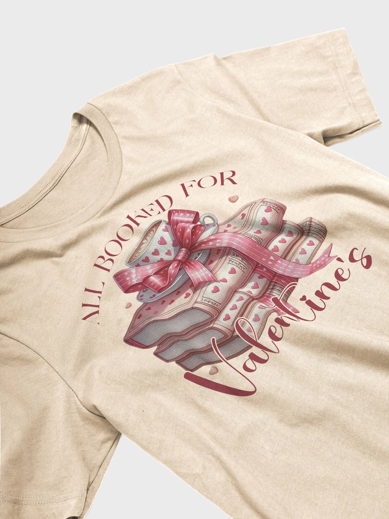 Valentine Booked T shirt product image (3)