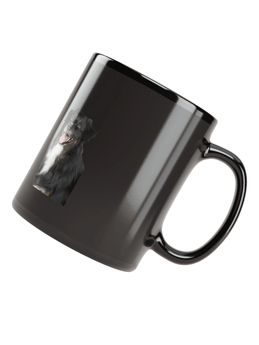 Happy Pup Duo Black Glossy Mug product image (7)
