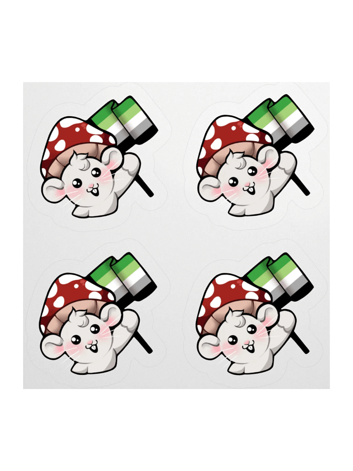 Aromantic Pride Flag Stickers product image (1)