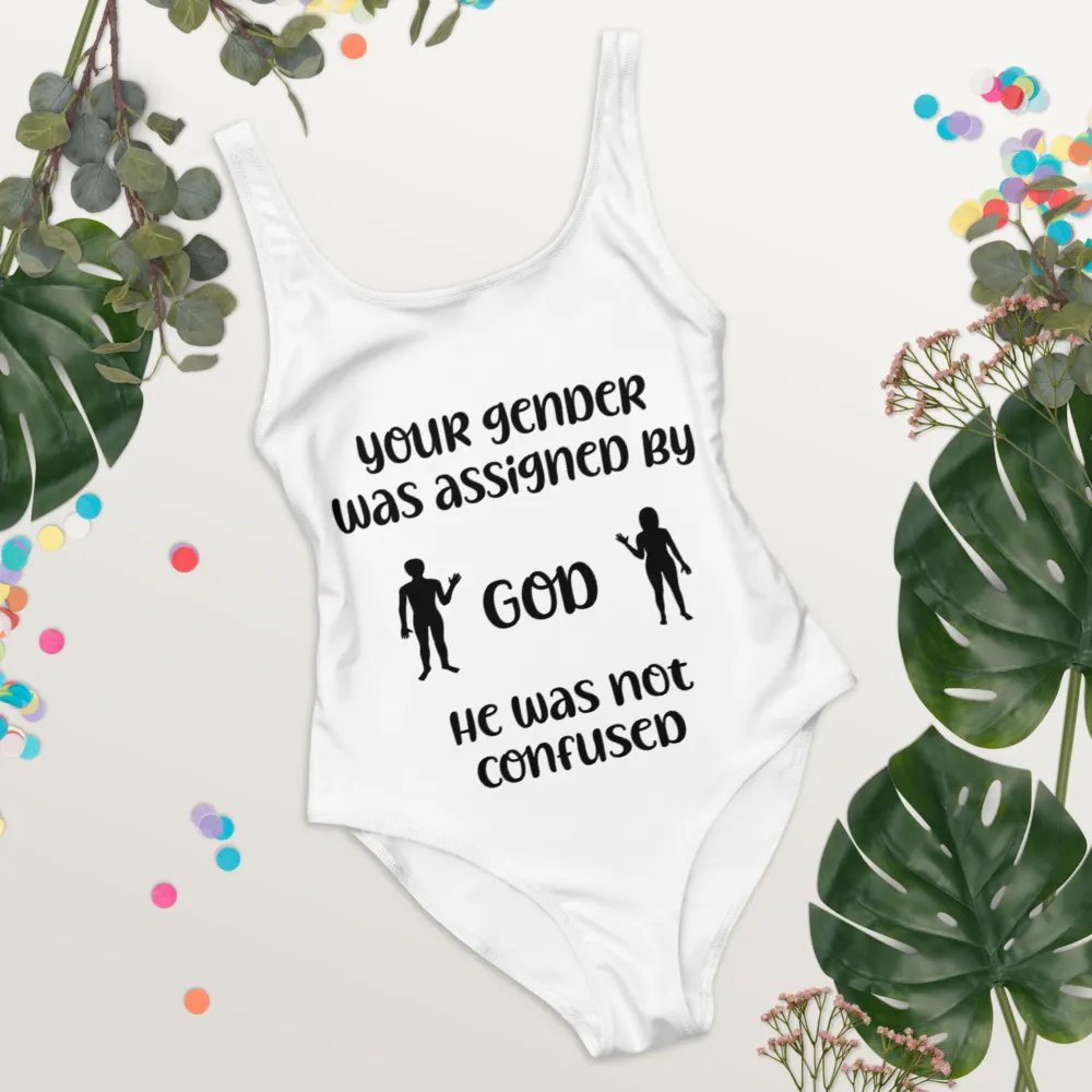 Your Gender Was Assigned by GOD. Midnight Muse One-Piece Swimsuit product image (4)