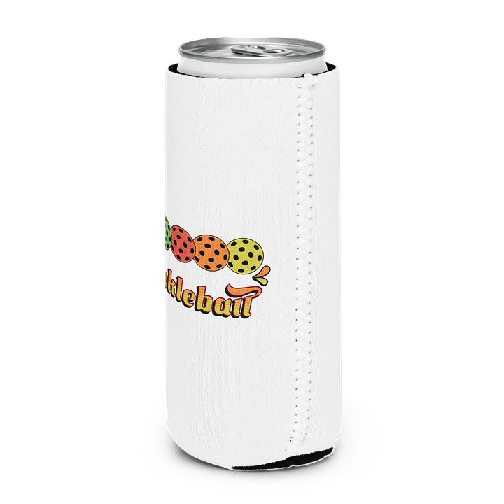 Pickleball Five Ball Row Colorful Coozie Can Cooler product image (2)