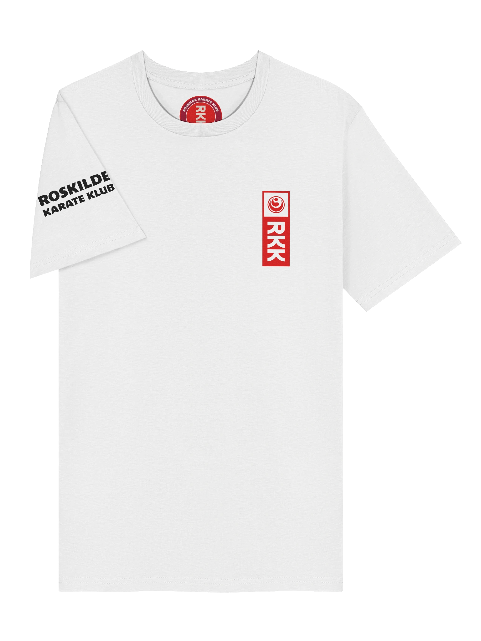 White Organic Cotton T-Shirt, Unisex, RKK Logo product image (5)