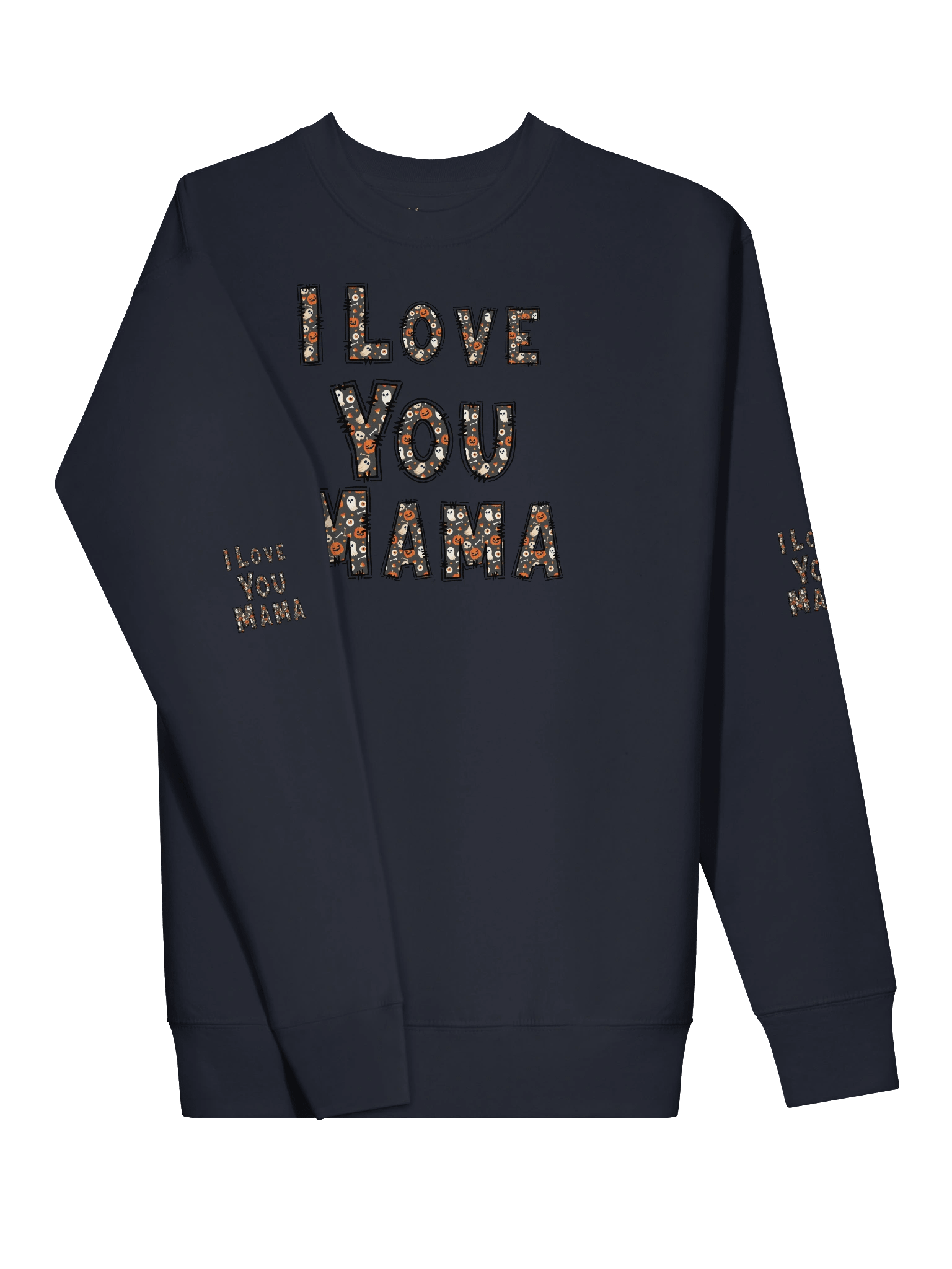 I Love You Mama Halloween Alphabet Sweatshirt product image (28)