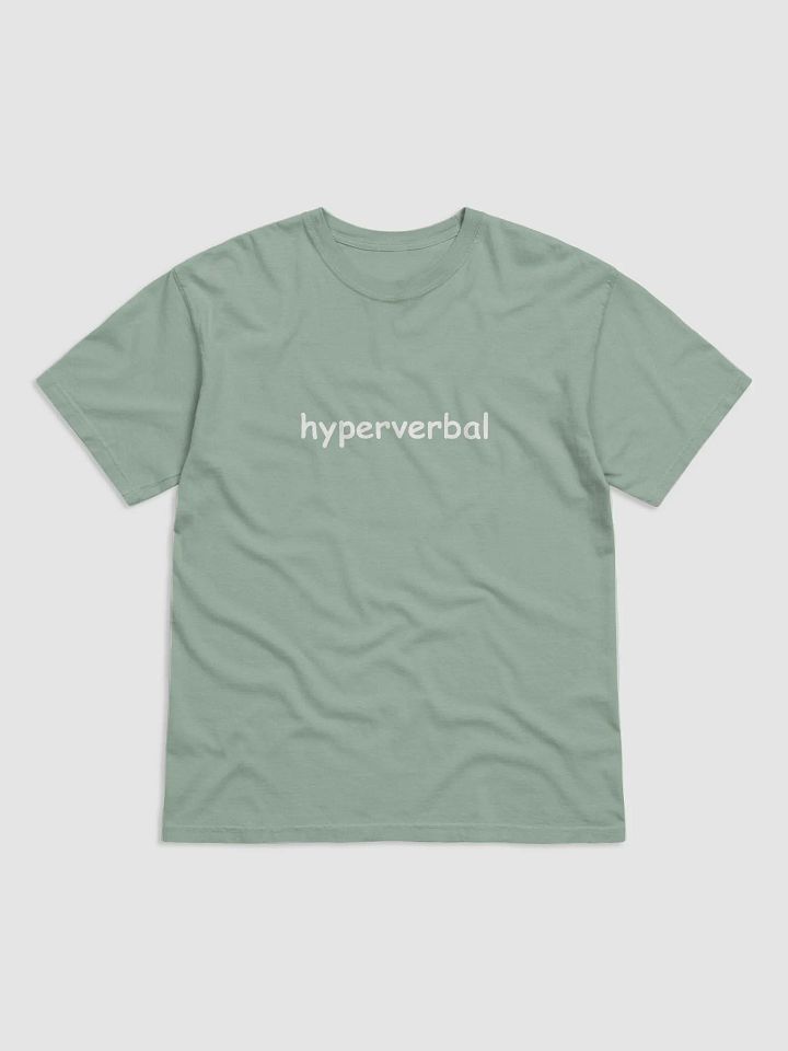 HYPERVERBAL (comic sans) garment-dyed tee product image (1)