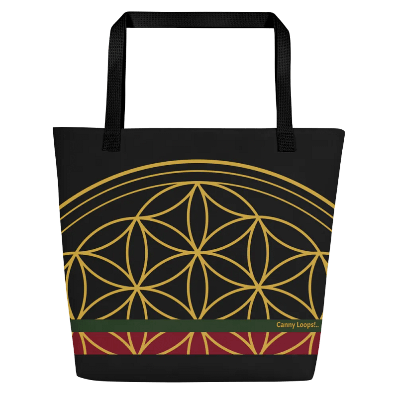 Work out how to get the pattern lined up on side properly - Quilt Block 16" x 20" Tote/ Shopper Bag - Internal Pocket, Fade Resistant, Machine Washable