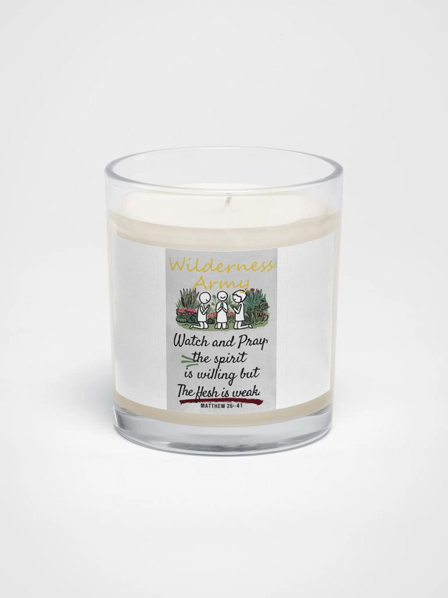Wilderness Army Watch and Pray Unscented Wax Candle product image (1)