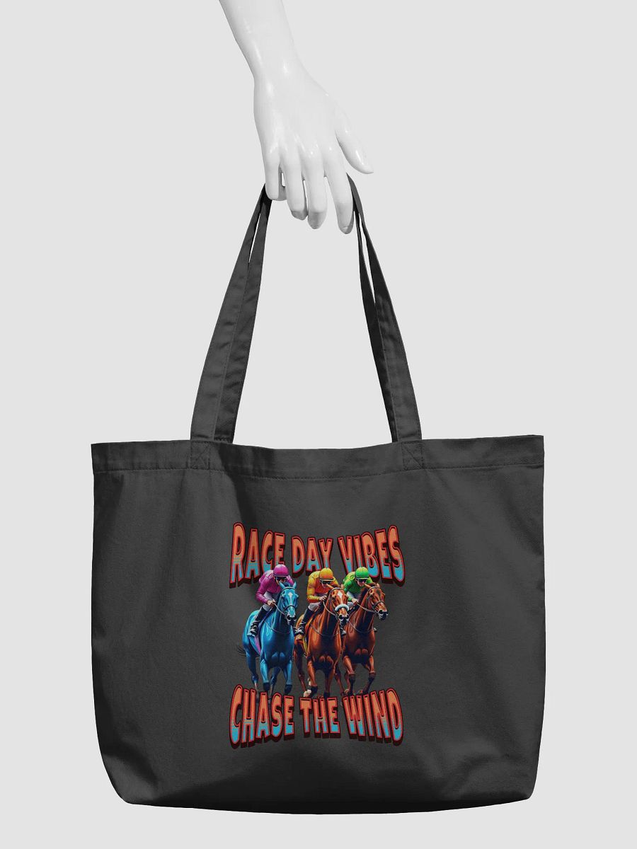 Race Day Vibes Chase The Wind Horse Racing Tote Bag product image (3)