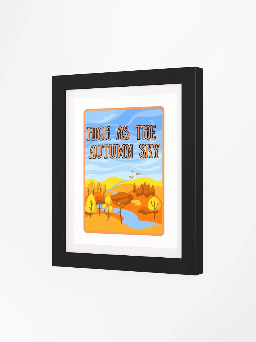 High as the Autumn Sky Matte Framed Poster product image (3)