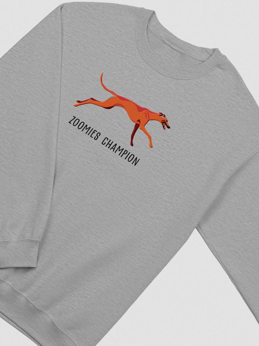 Zoomies Champion Sweatshirt (Embroidered) of a Greyhound(Red) product image (6)