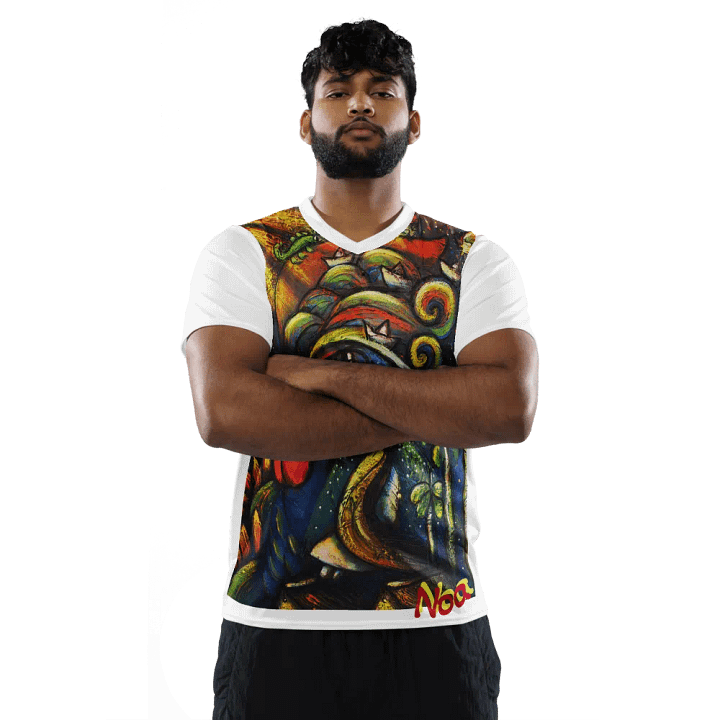 Vibrant Rooster All-Over Print Sports Jersey product image (2)